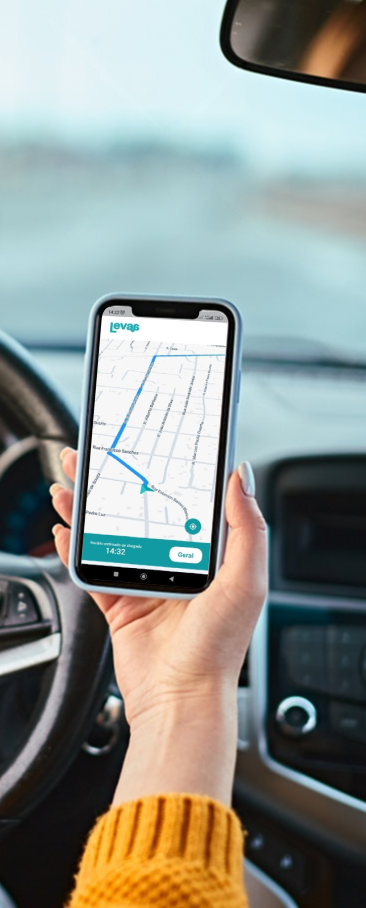 visão interna do automóvel